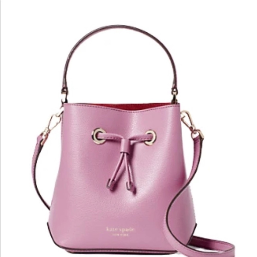 Kate Spade small Eva bucket bag pink